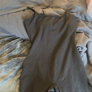 SKIMS, Outdoor Cami Catsuit, Washed Onyx, Large, NWT!